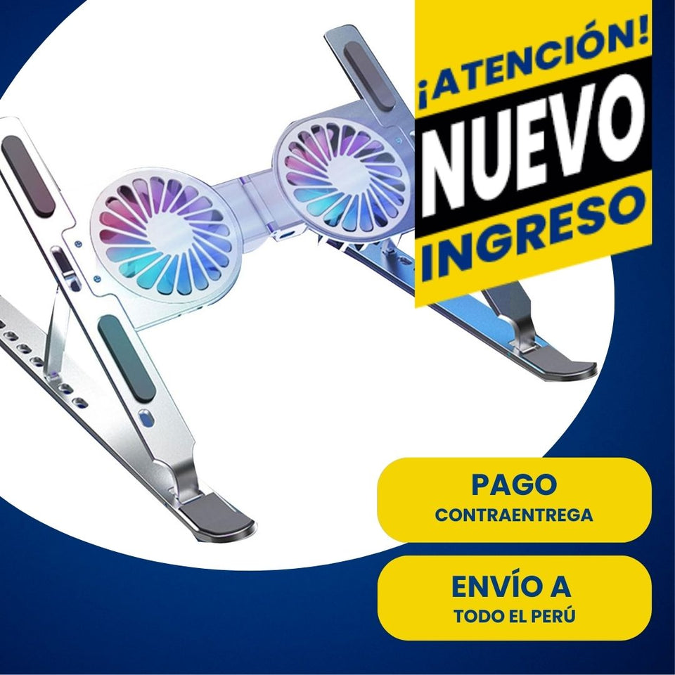 SOPORTE CON VENTILADOR PARA LAPTOP